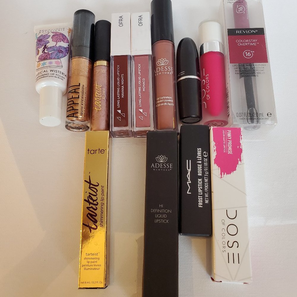 Mac, Dose of Colors, Tarte, Revlon...Lipsticks